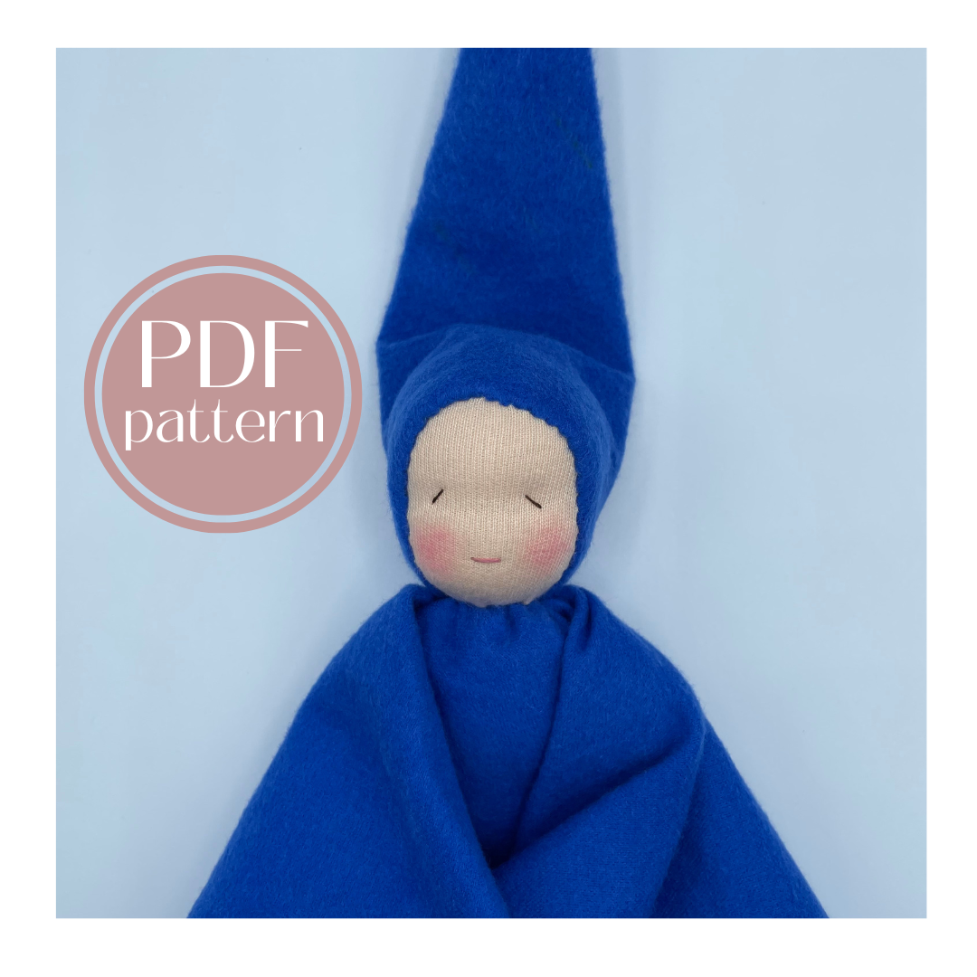 Waldorf Flannel Baby Doll DIGITAL Pattern PDF Tutorial | Beginner friendly